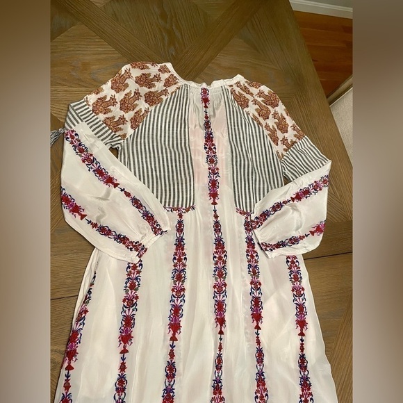 Sundance Laisella Embroidered Maxi Kaftan Dress long sleeve - Picture 15 of 15